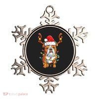 English Bulldog Reindeer Funny Christmas Essential Ornament thumb 0
