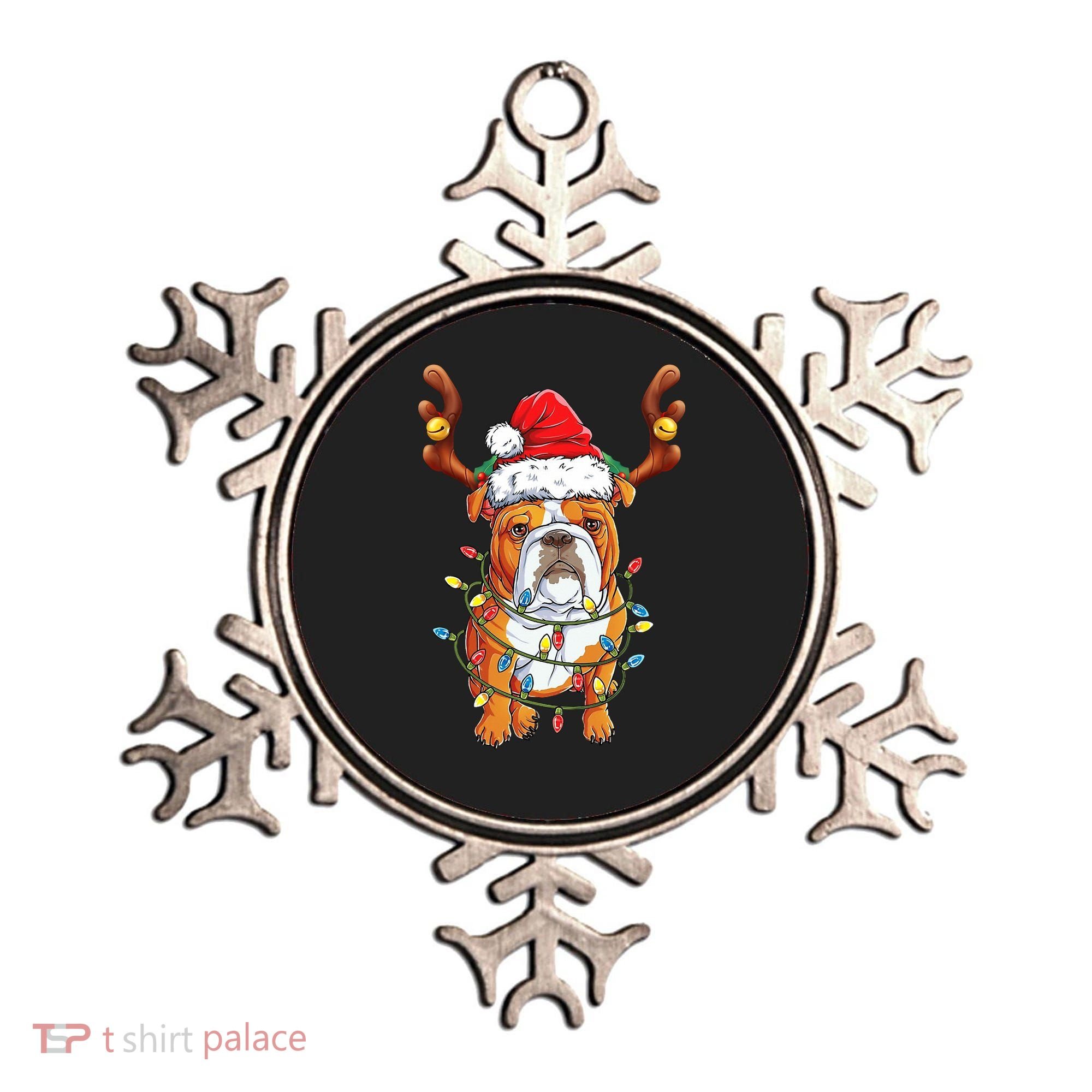 English Bulldog Reindeer Funny Christmas Essential Ornament