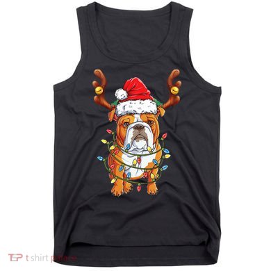 English Bulldog Reindeer Funny Christmas Essential Tank Top