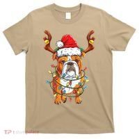 English Bulldog Reindeer Funny Christmas Essential T-Shirt thumb 0