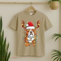 English Bulldog Reindeer Funny Christmas Essential T-Shirt thumb 2