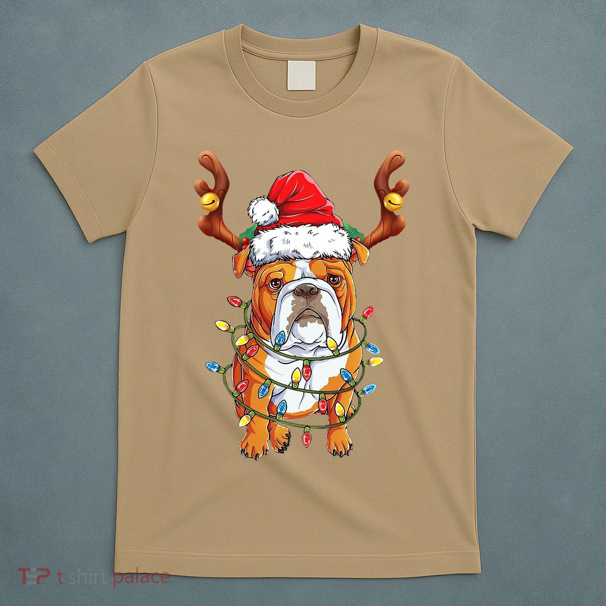 English Bulldog Reindeer Funny Christmas Essential T-Shirt