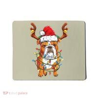 English Bulldog Reindeer Funny Christmas Essential Mousepad thumb 0
