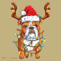 English Bulldog Reindeer Funny Christmas Essential Mousepad thumb 1