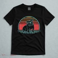 English Bulldog Retro Dog Lover Vintage 80s Style T-Shirt thumb 5