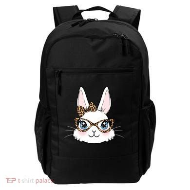 Easter Bunny Rabbit With Leopard Glasses Gift Backpack