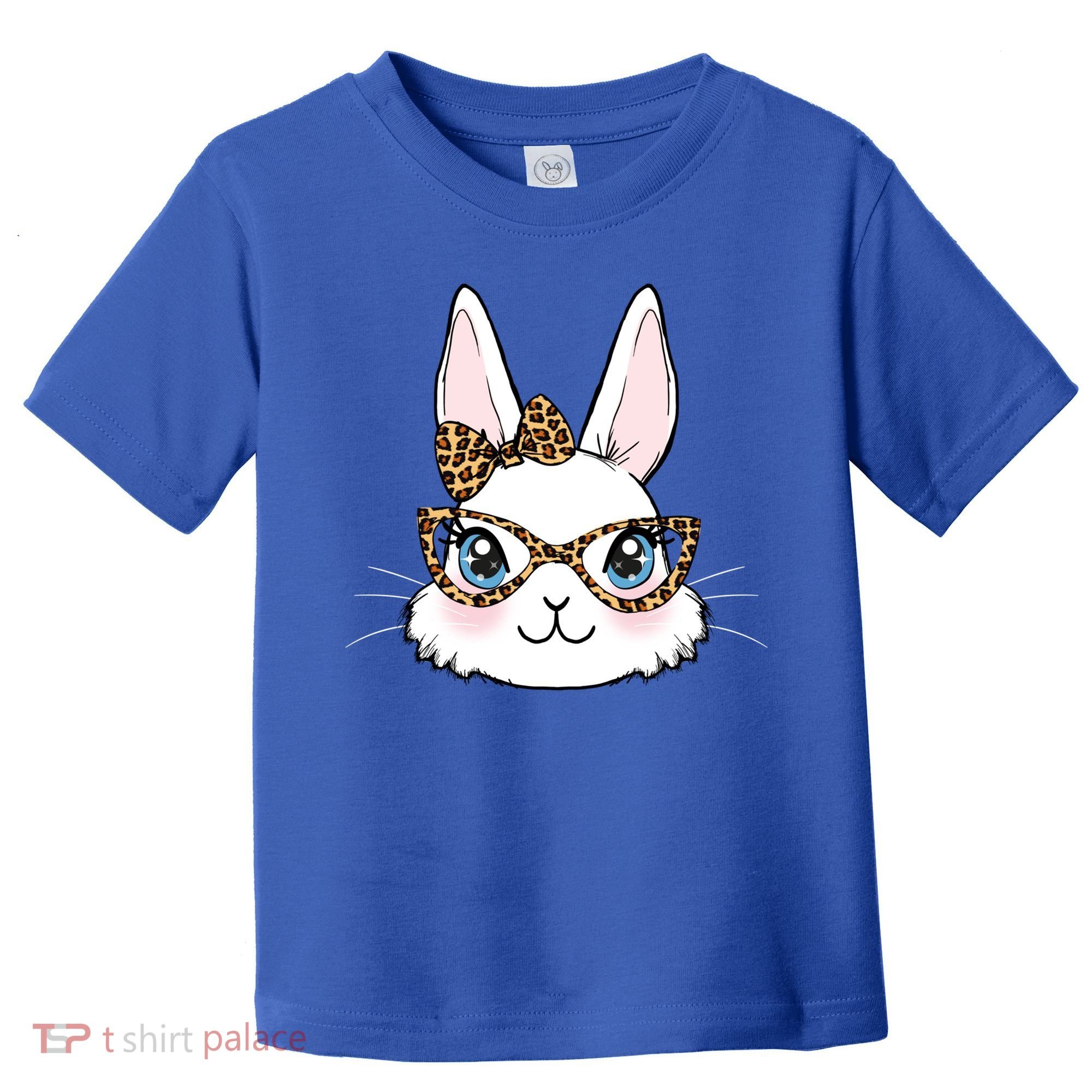 Easter Bunny Rabbit With Leopard Glasses Gift Toddler T-Shirt
