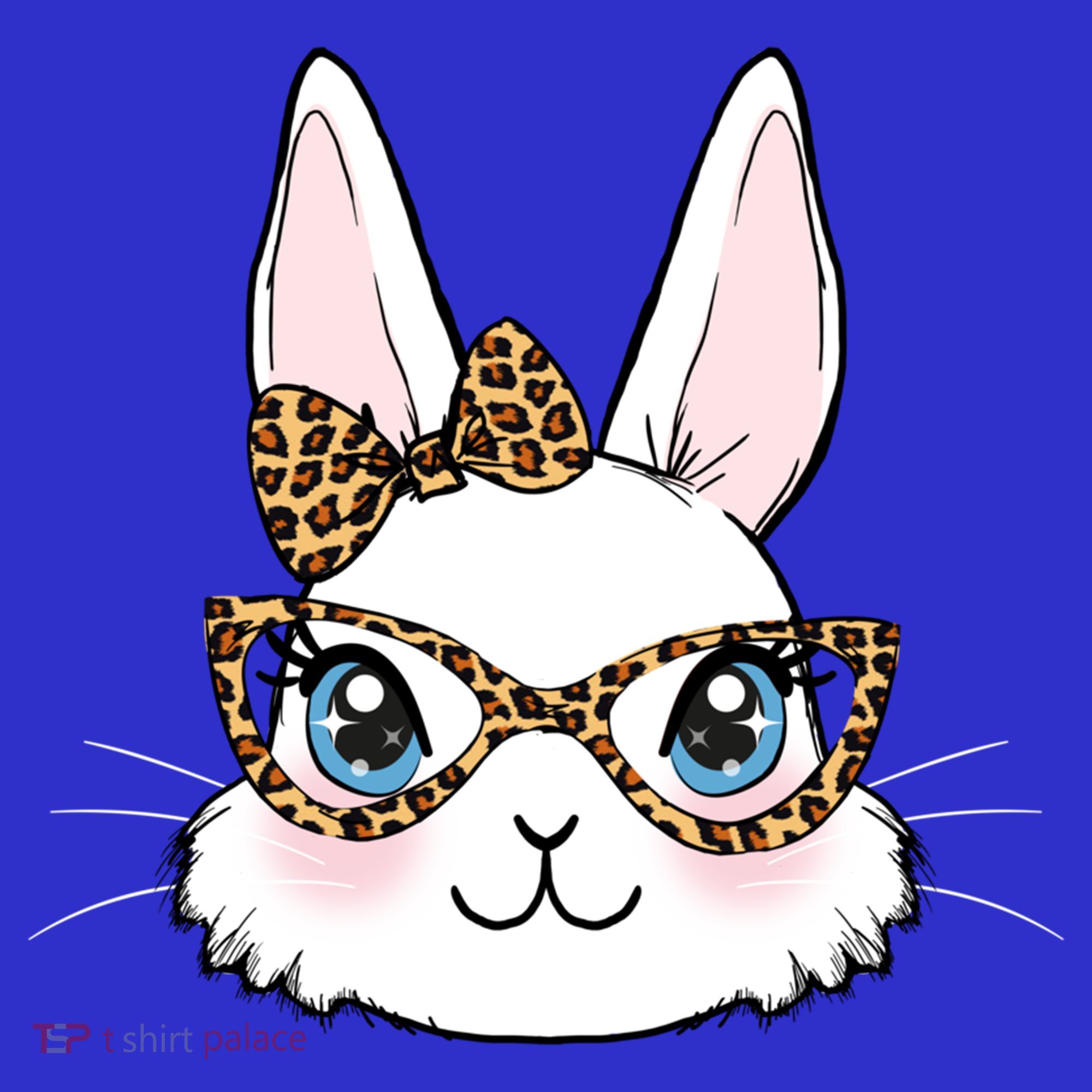 Easter Bunny Rabbit With Leopard Glasses Gift Toddler T-Shirt