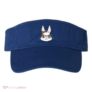 Easter Bunny Rabbit With Leopard Glasses Gift Visor