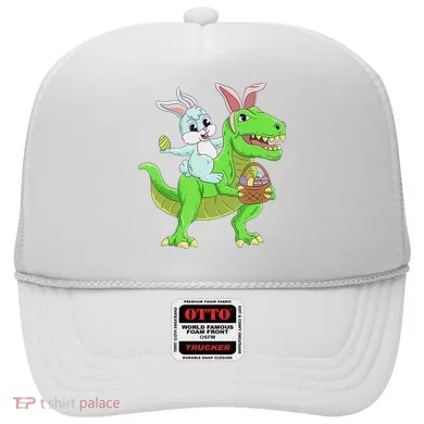 Easter Bunny Riding Dinosaur T Rex Easter Hat