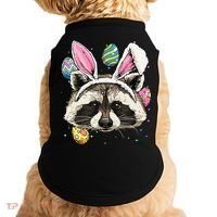 Easter Bunny Raccoon Lover Funny Easter Raccoon Doggie Tank thumb 0