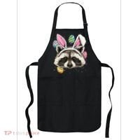 Easter Bunny Raccoon Lover Funny Easter Raccoon Apron thumb 0