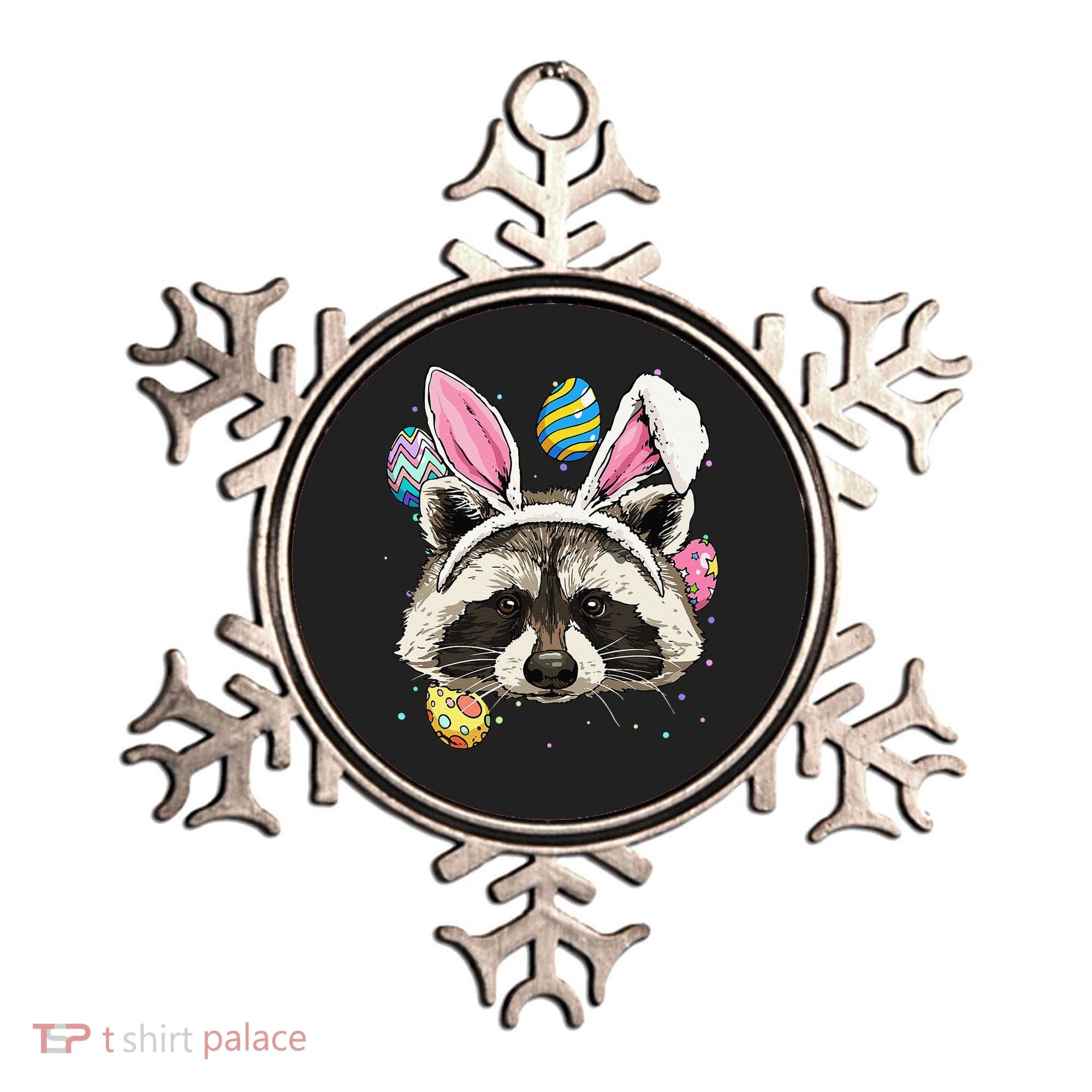 Easter Bunny Raccoon Lover Funny Easter Raccoon Ornament