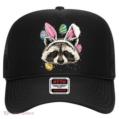 Easter Bunny Raccoon Lover Funny Easter Raccoon Hat