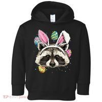 Easter Bunny Raccoon Lover Funny Easter Raccoon Toddler Hoodie thumb 0