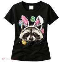 Easter Bunny Raccoon Lover Funny Easter Raccoon Women's T-Shirt thumb 0