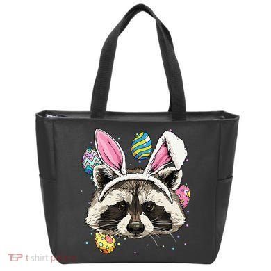 Easter Bunny Raccoon Lover Funny Easter Raccoon Bag