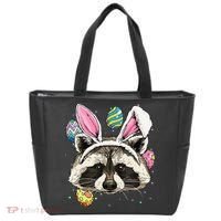 Easter Bunny Raccoon Lover Funny Easter Raccoon Tote Bag thumb 0
