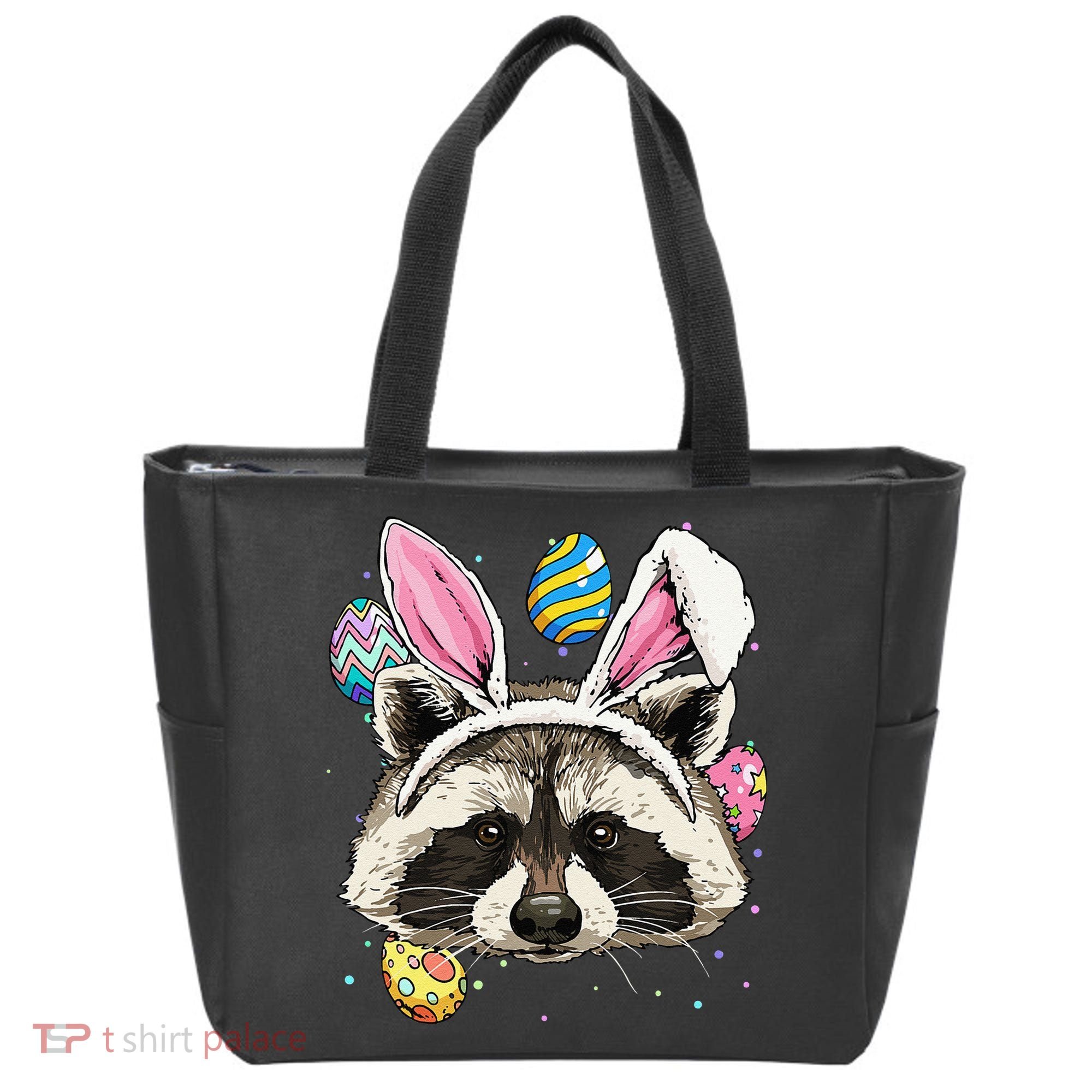 Easter Bunny Raccoon Lover Funny Easter Raccoon Tote Bag