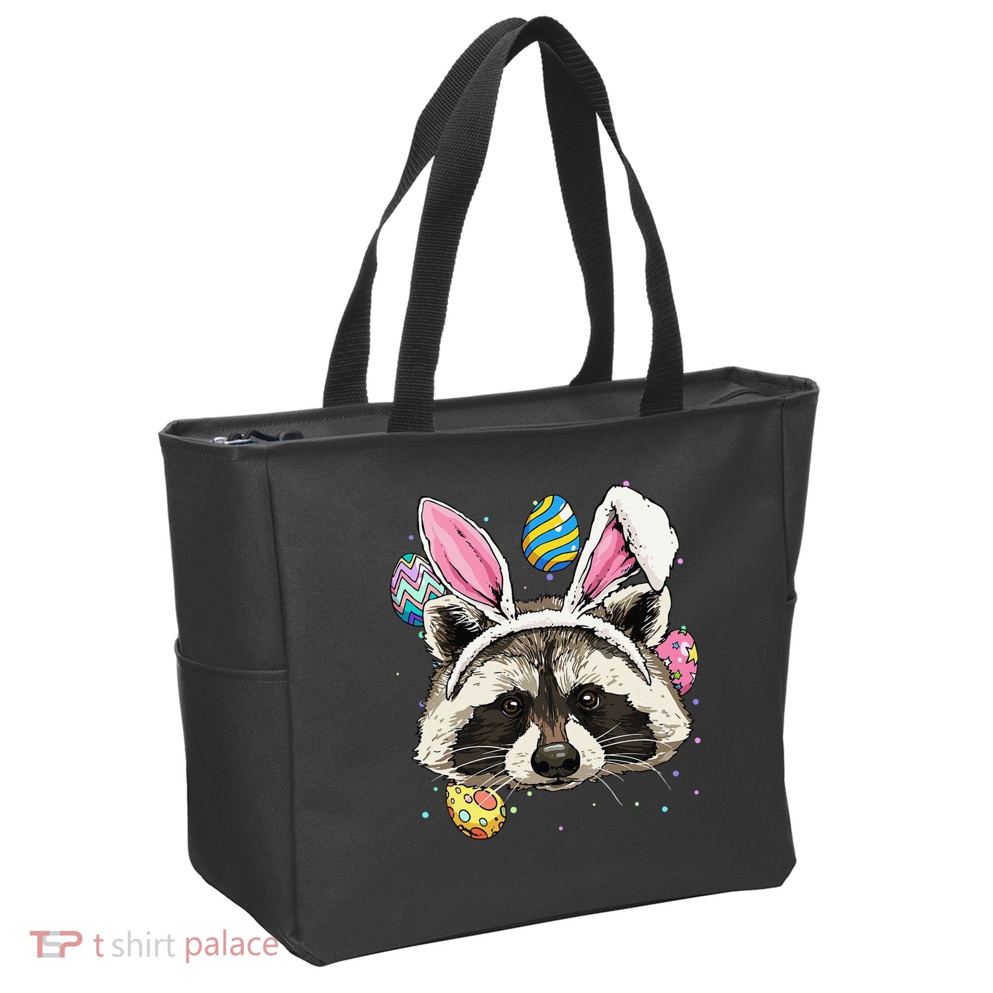 Easter Bunny Raccoon Lover Funny Easter Raccoon Tote Bag