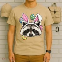 Easter Bunny Raccoon Lover Funny Easter Raccoon T-Shirt thumb 6