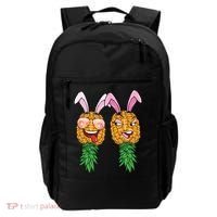 Easter Bunny Swinger Couple Upside Down Pineapple Gift Backpack thumb 0