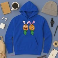 Easter Bunny Swinger Couple Upside Down Pineapple Gift Hoodie thumb 3