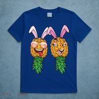 Easter Bunny Swinger Couple Upside Down Pineapple Gift T-Shirt thumb 5