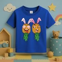 Easter Bunny Swinger Couple Upside Down Pineapple Gift Toddler T-Shirt thumb 3