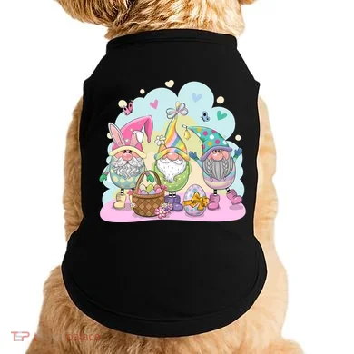 Easter Bunny Spring Gnome Egg Hunt Cute Basket Doggie Tank
