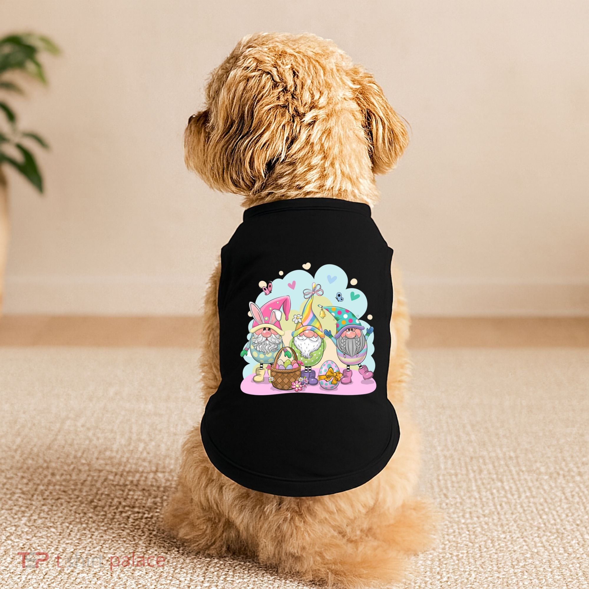 Easter Bunny Spring Gnome Egg Hunt Cute Basket Doggie Tank