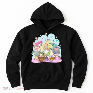 Easter Bunny Spring Gnome Egg Hunt Cute Basket Hoodie