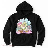 Easter Bunny Spring Gnome Egg Hunt Cute Basket Hoodie thumb 0