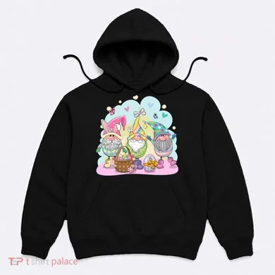 Easter Bunny Spring Gnome Egg Hunt Cute Basket Hoodie