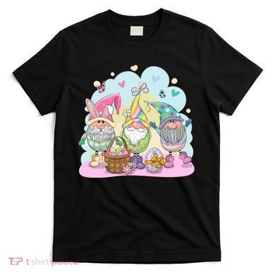 Easter Bunny Spring Gnome Egg Hunt Cute Basket T-Shirt