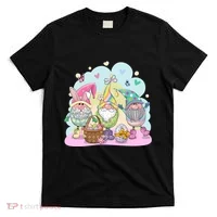 Easter Bunny Spring Gnome Egg Hunt Cute Basket T-Shirt thumb 0