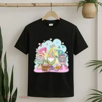 Easter Bunny Spring Gnome Egg Hunt Cute Basket T-Shirt thumb 2