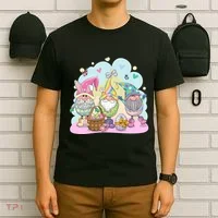 Easter Bunny Spring Gnome Egg Hunt Cute Basket T-Shirt thumb 6