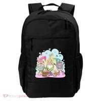 Easter Bunny Spring Gnome Egg Hunt Cute Basket Backpack thumb 0