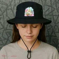 Easter Bunny Spring Gnome Egg Hunt Cute Basket Bucket Hat thumb 3