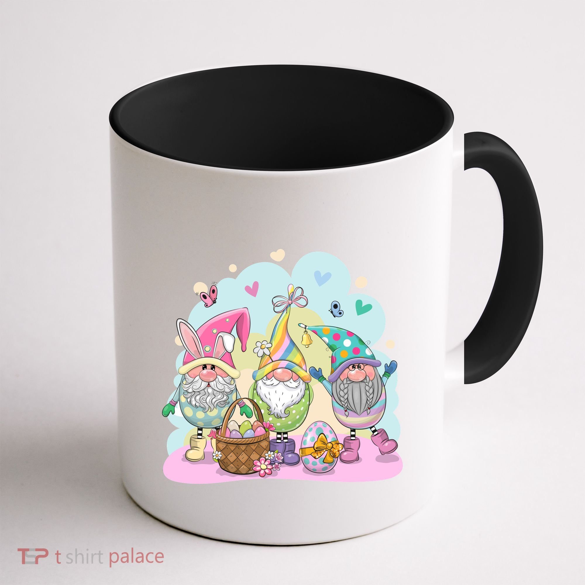 Easter Bunny Spring Gnome Egg Hunt Cute Basket Coffee Mug