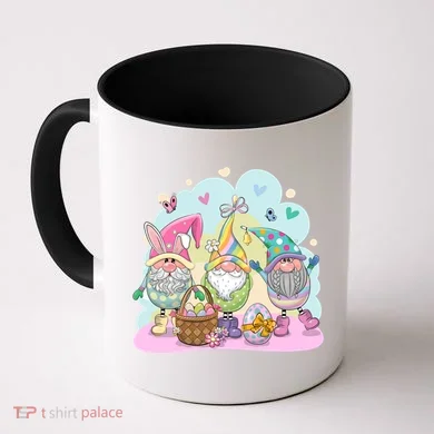 Easter Bunny Spring Gnome Egg Hunt Cute Basket Coffee Mug