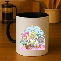 Easter Bunny Spring Gnome Egg Hunt Cute Basket Coffee Mug thumb 4