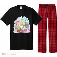 Easter Bunny Spring Gnome Egg Hunt Cute Basket Pajama Set thumb 0