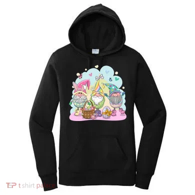 Easter Bunny Spring Gnome Egg Hunt Cute Basket Women's Hoodie