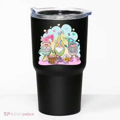 Easter Bunny Spring Gnome Egg Hunt Cute Basket Tumbler