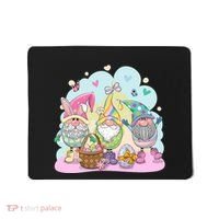 Easter Bunny Spring Gnome Egg Hunt Cute Basket Mousepad thumb 0