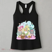Easter Bunny Spring Gnome Egg Hunt Cute Basket Women's Tank Top thumb 3