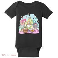 Easter Bunny Spring Gnome Egg Hunt Cute Basket Baby Bodysuit thumb 0