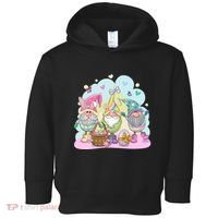 Easter Bunny Spring Gnome Egg Hunt Cute Basket Toddler Hoodie thumb 0